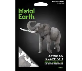 METAL EARTH 3D puzzle Slon africký / Ocelový model / 12,5 x 6,6 x 9,4 cm