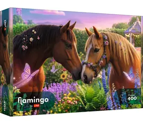 TREFL Puzzle Flamingo: Blízko přírodě / 400 dílků / 48 x 33 cm