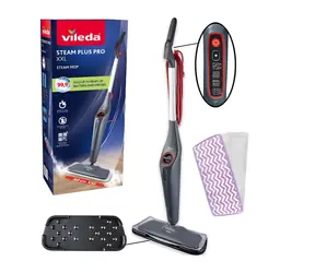 Vileda Steam Plus XXL Pro / Parní mop / 1550W / 4 režimy / Nádrž 0,4 l