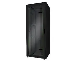Digitus Unique 32HE černá / Rozvaděčová skříň / 800x800 mm / 32U / Ocel / Skleněné dveře