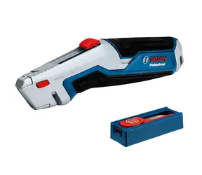 BOSCH 1600A027M5 / Nůž na koberce / 63 x 19 mm / 13 čepelí / modrá-šedá