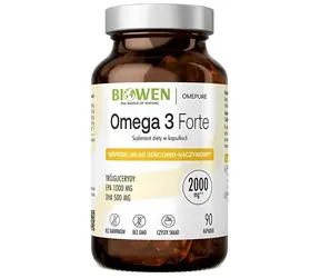 BIOWEN Omega 3 Forte / Doplněk stravy / 1000 mg EPA / 500 mg DHA / 90 kapslí