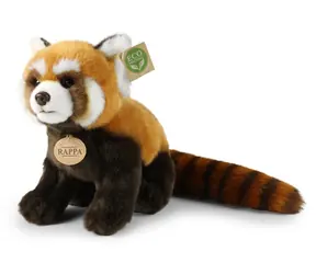 RAPPA Plyšová panda červená 28 cm / ECO-FRIENDLY / od 0 měsíců