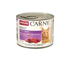 ANIMONDA Konzerva Carny Adult hovězí, jehně 200 g / Pro kočky / Bez sóji a barviv
