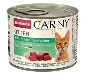 Animonda Carny Kitten hovězí, kuře, králík / Konzerva pro kočky / 200 g
