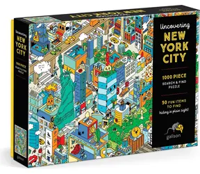 GALISON Puzzle Hledej a najdi: Poznejte New York / 1000 dílků