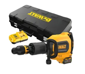 DeWalt FLEXVOLT / Aku bourací kladivo / SDS Max / 54V / 27 J / 3x 9,0 Ah / nabíječka a kufr