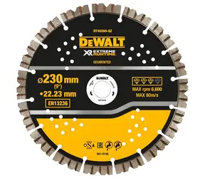 DeWalt Extreme / Diamantový řezný kotouč na beton / Průměr 230x22,23 mm