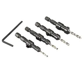 Makita Sada vrtáků do dřeva se záhlubníkem / Sada vrtáků / 4 ks / 2,4-3,6 mm