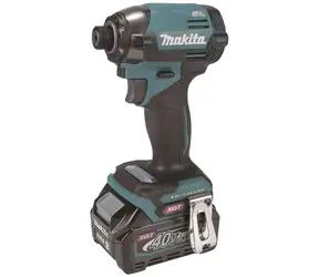 Makita Aku rázový šroubovák XGT 40V 2x 2,5 Ah / Aku rázový šroubovák / 1/4" / 220 Nm / nabíječka