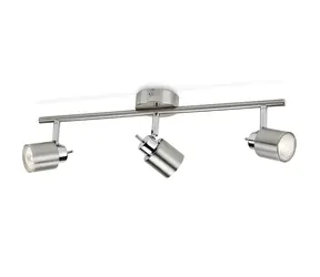 Philips Meranti matný chrom / Bodové svítidlo / 3x GU10 35W / bez zdroje / IP20
