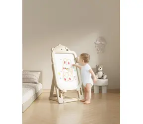 2KIDS TOYS Magnetická tabule Medvídek / nastavitelná výška / kov, plast / krémová, bílá / od 3 let