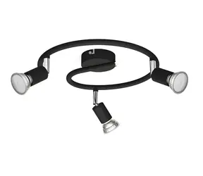 Philips Limbali černá / Bodové svítidlo / 3x GU10 50W / bez zdroje / IP20