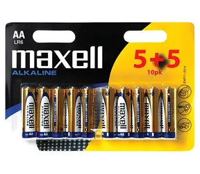 Maxell AA / Alkalická baterie / 1,5 V / 10 ks