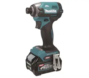Makita XGT 40V Aku rázový šroubovák / Aku rázový šroubovák / Li-ion / 2x 2,0 Ah / nabíječka / kufr Makpac