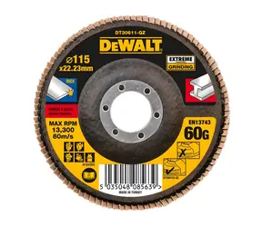 DeWalt / Lamelový brusný kotouč P60 / 115 × 22,2 mm