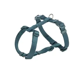 Trixie H-Postroj PREMIUM petrolejová / Postroj pro psy / S-M / 42-60 cm / 15 mm