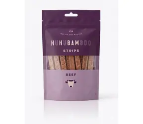 Huhubamboo Hovězí proužky / Pamlsky pro psy / sušené / 75 g