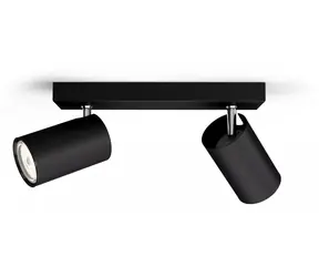 Philips Kosipo černá / Bodové svítidlo / 2xGU10 5,5W / bez zdroje / IP20