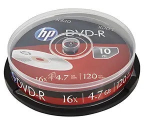 HP DVD+R / Optické médium / 4,7 GB / 16x / Cake box 10 ks