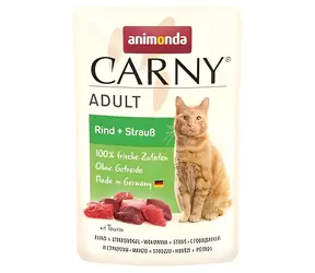 Animonda Carny Adult / Kapsička pro kočky / hovězí, pštros / 85 g
