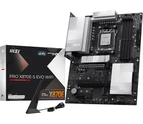 MSI PRO X870E-S EVO WIFI černá / Základní deska / AMD X870E / DDR5 / SATA III RAID / 5G LAN / M.2 / sc. AM5 / ATX