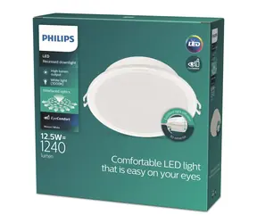 Philips Meson 12,5W 3000K bílá / LED podhledové svítidlo / 1240lm / 14 cm / IP20