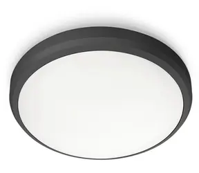 Philips Doris 6W černá / Venkovní LED svítidlo / 600 lm / 4000K / IP54 / 22 cm