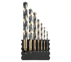DeWalt Black & Gold / Sada vrtáků do kovu / 3-12 mm / 7 ks