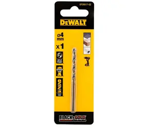 DEWALT Vrták do kovu / Průměr 4 mm / Délka 75 mm / HSS
