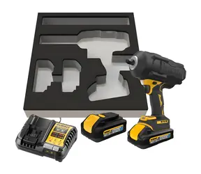 DeWalt / Aku rázový utahovák 1/2" / 18V / 1200 ot/min / 1496 Nm / 2x 5,0 Ah POWERSTACK + nabíječka
