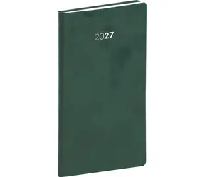 NOTIQUE Balakon 2027 zelený / Kapesní diář / 9 × 15,5 cm