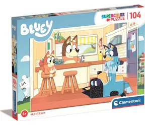 CLEMENTONI Puzzle Bluey / 104 dílků / 6-8 let