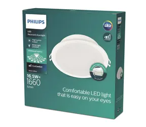 Philips Meson 16,5W 3000K bílá / LED podhledové svítidlo / 1660lm / 17 cm / IP20