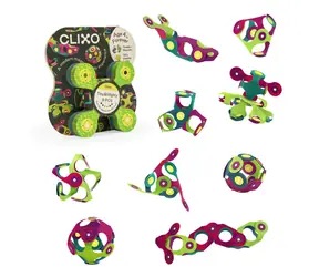 CLIXO Magnetická stavebnice Tiny & Mighty Dino / 9 kusů / od 4 let