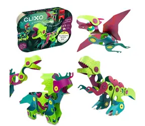 CLIXO Magnetická stavebnice Dino Discovery / 22 ks / od 6 let
