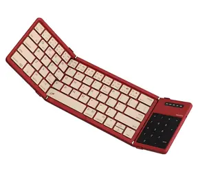 Nillkin Cube červená / Skládací klávesnice / Bluetooth / Touchpad / Numerická klávesnice