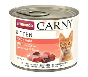 ANIMONDA Konzerva Carny Kitten hovězí, krůta 200 g / Pro koťata / Bez obilovin a sóji