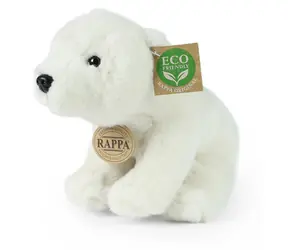 RAPPA Plyšový medvěd lední sedící 20 cm / ECO-FRIENDLY / od 0 měsíců