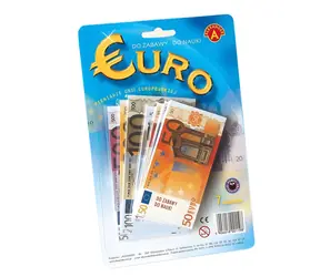 ALEXANDER Dětské hrací peníze Eura / 119 bankovek / 7 druhů