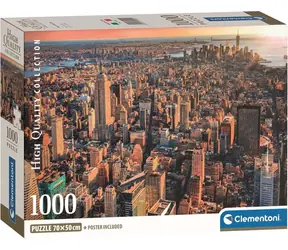 CLEMENTONI Puzzle New York - Pohled na Manhattan / 1000 dílků / od 14 let