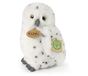 RAPPA Plyšová sova sněžná 19 cm / ECO-FRIENDLY / od 0 měsíců
