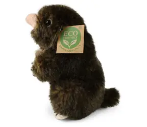 RAPPA Plyšový krtek 15 cm / ECO-FRIENDLY / od 0 měsíců