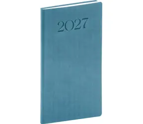 NOTIQUE Biella 2027 modrý / Kapesní diář / 9 x 15,5 cm