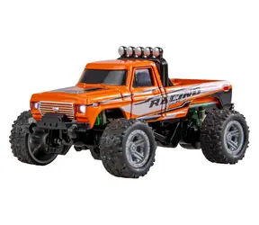 AMEWI RC Monstertruck DieCast 1:64 oranžová / 2WD / 2.4 GHz / LED / RTR / 6+
