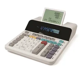 SHARP EL-1901 bílá / Stolní kalkulačka / 12místný displej / LCD / Síťové napájení