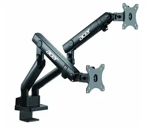 Acer Monitorstand Duo černý / Stolní držák monitorů / 2x 32" / VESA 75-100mm / nosnost 8kg