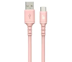 TB Touch USB-A - USB-C růžová / Datový kabel / 1 m / silikonový