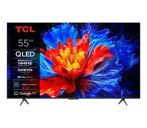 55" TCL 55P8K metalická / Televizor / QLED / 4K UHD / HDR10+ / Google TV / HDMI 2.1