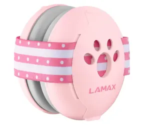 LAMAX BabyMuffs1 růžová / Chrániče sluchu pro děti